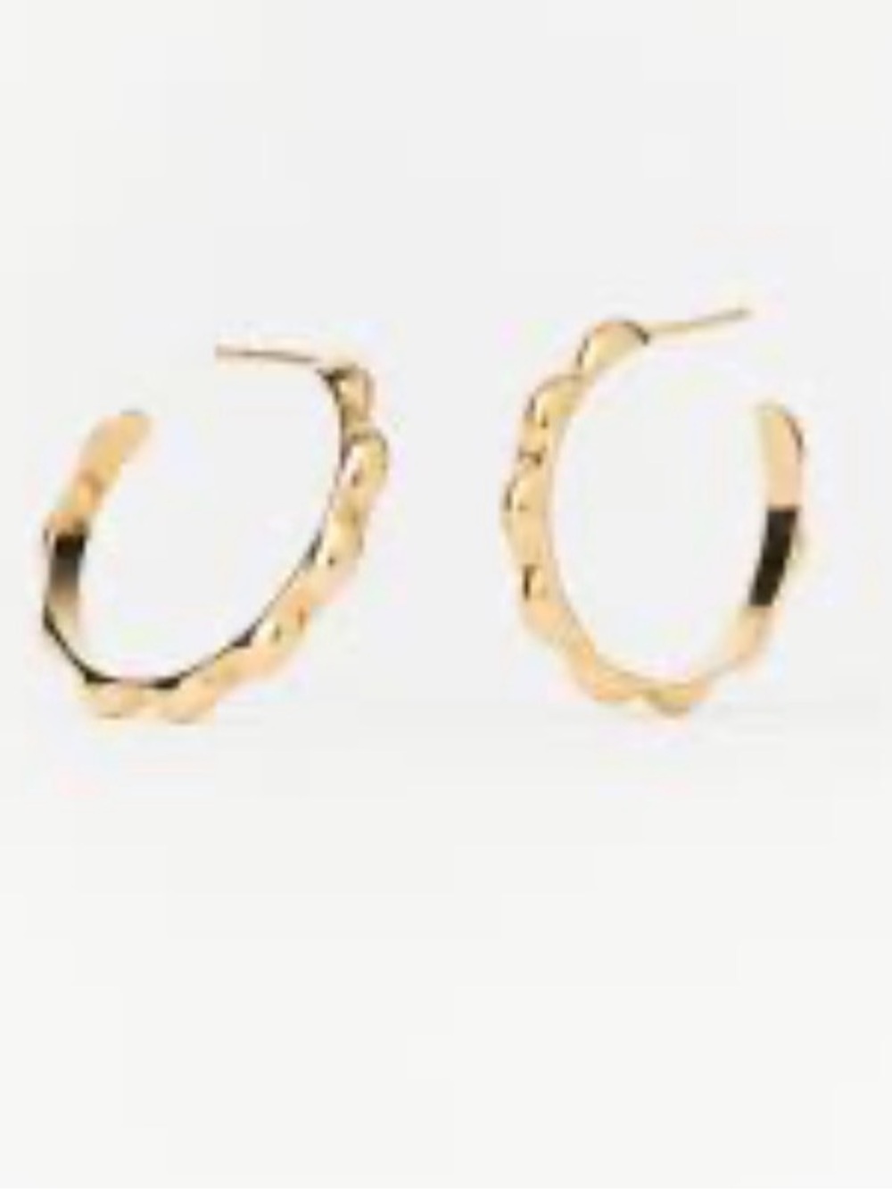 Sophie Blake 14kt Gold Plated  Selena Gold Hoop Earrings NWT - Picture 9 of 12